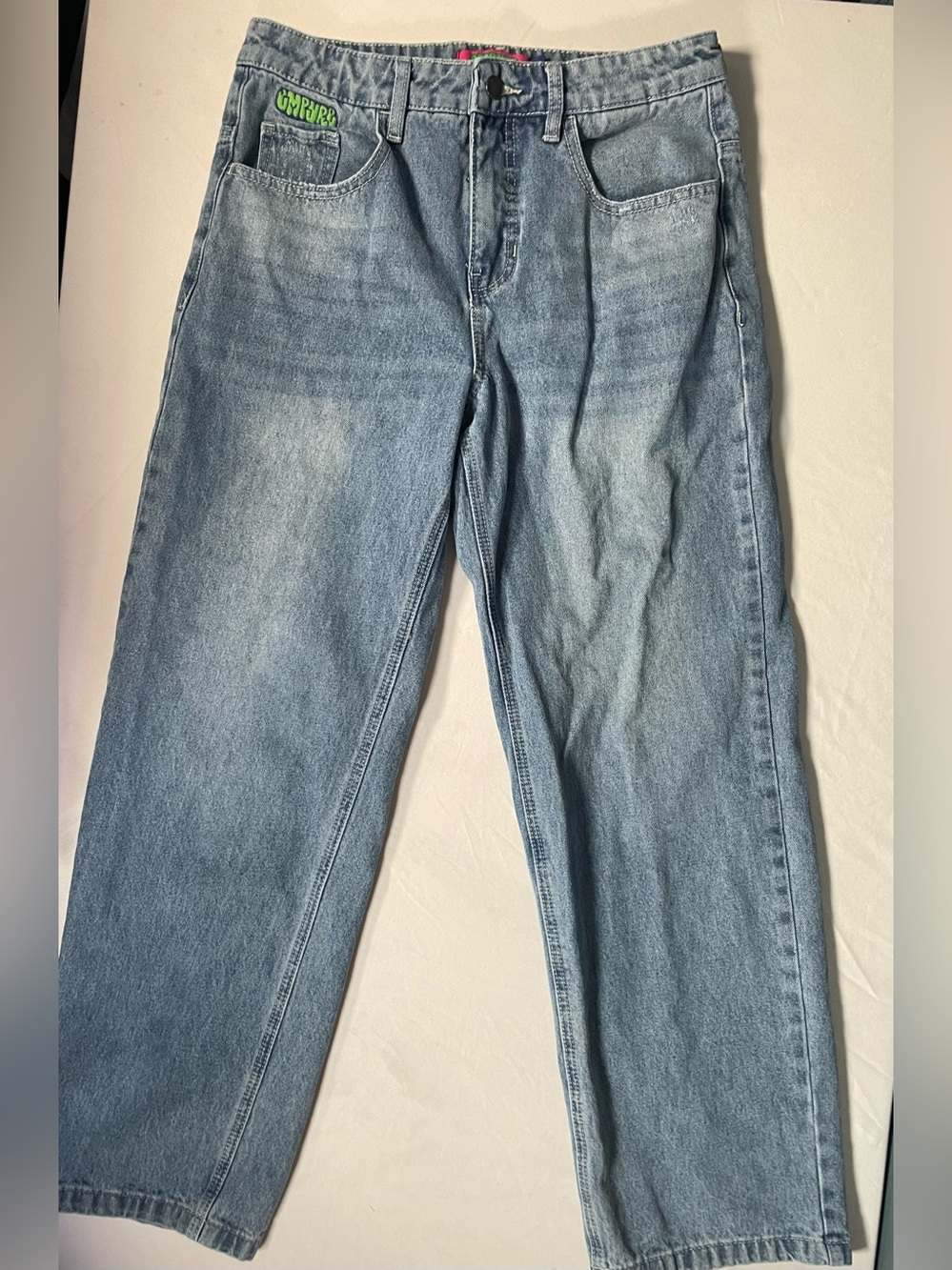 90s Y2K Inspired Empyre Women’s Size 6 Blue Denim Baggy Skater Jeans Wide Leg